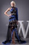 Corte Sirena Escote Halter Barrer / cepillo tren Sin Mangas Tul Vestido