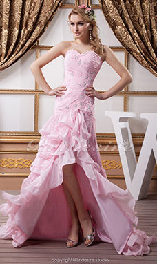 Corte A Escote Corazón Hasta el Suelo Sin Mangas Satén Vestido de Quinceanera
